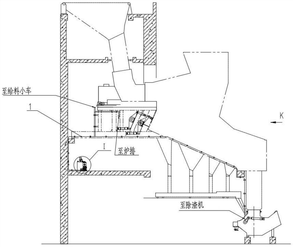 Double-line type dry oil centralized lubricating system of garbage incinerator