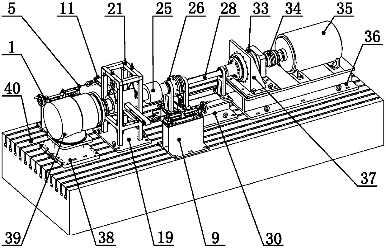 A compound loading device for performance testing of robot joint reducer