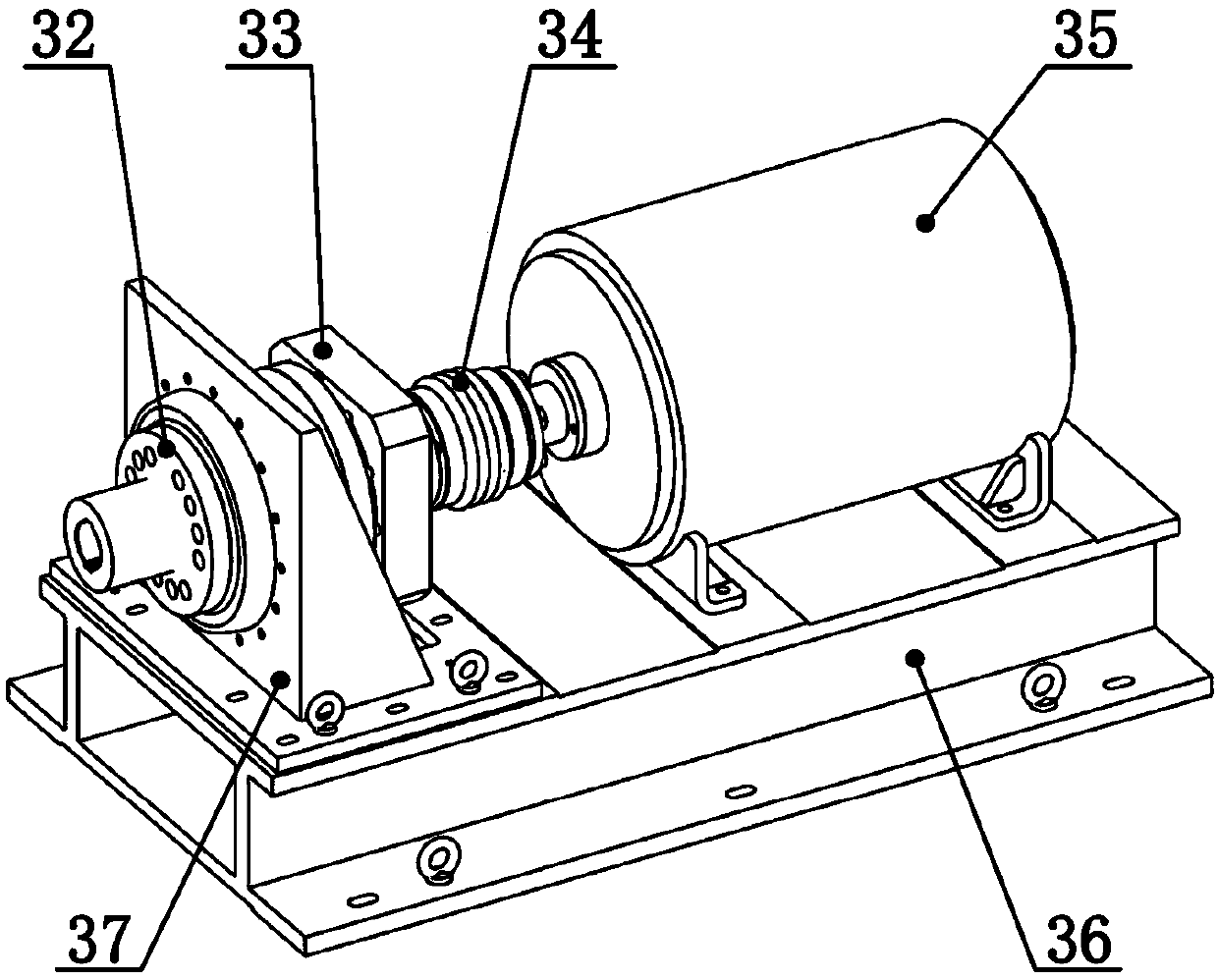 A compound loading device for performance testing of robot joint reducer