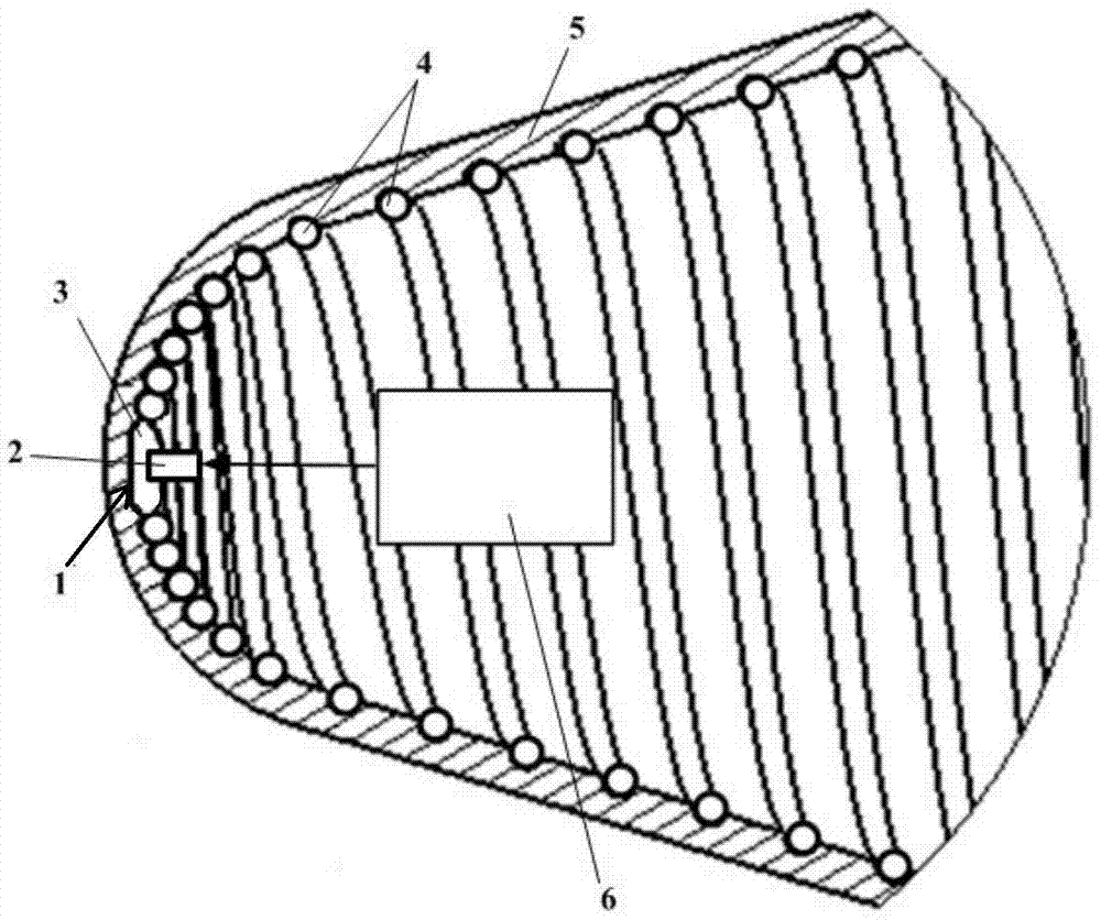 Active cooling structure and gas-liquid two-phase flow centrifugal spiral enhanced heat transfer method for hypersonic vehicle