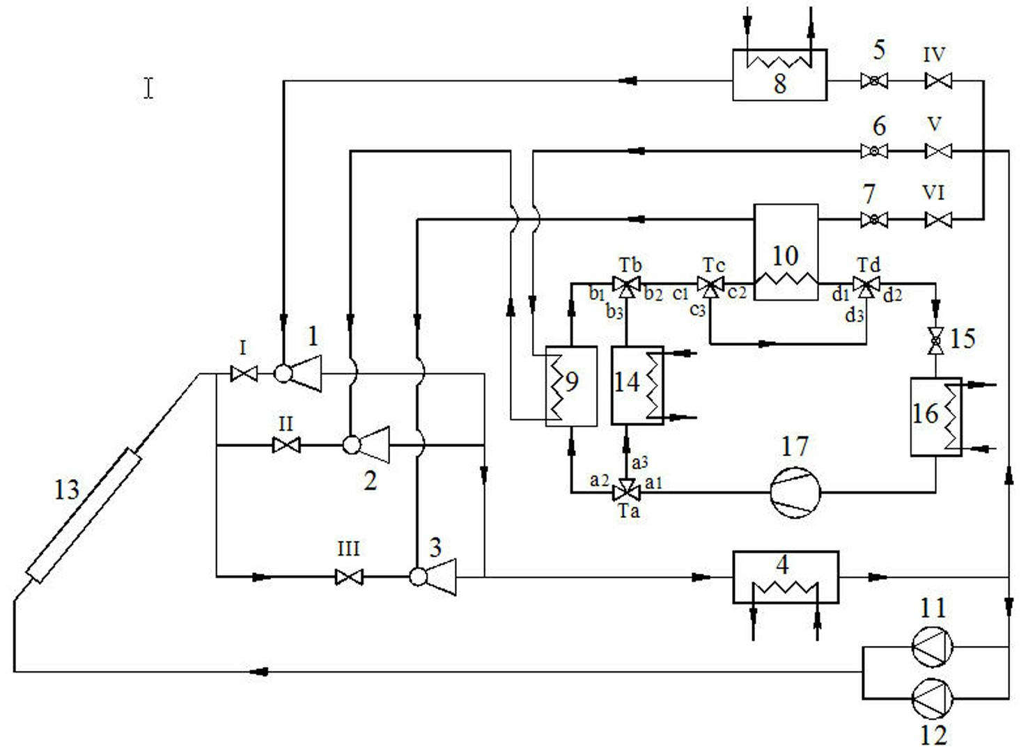 Solar jet-variable compression hybrid refrigeration system