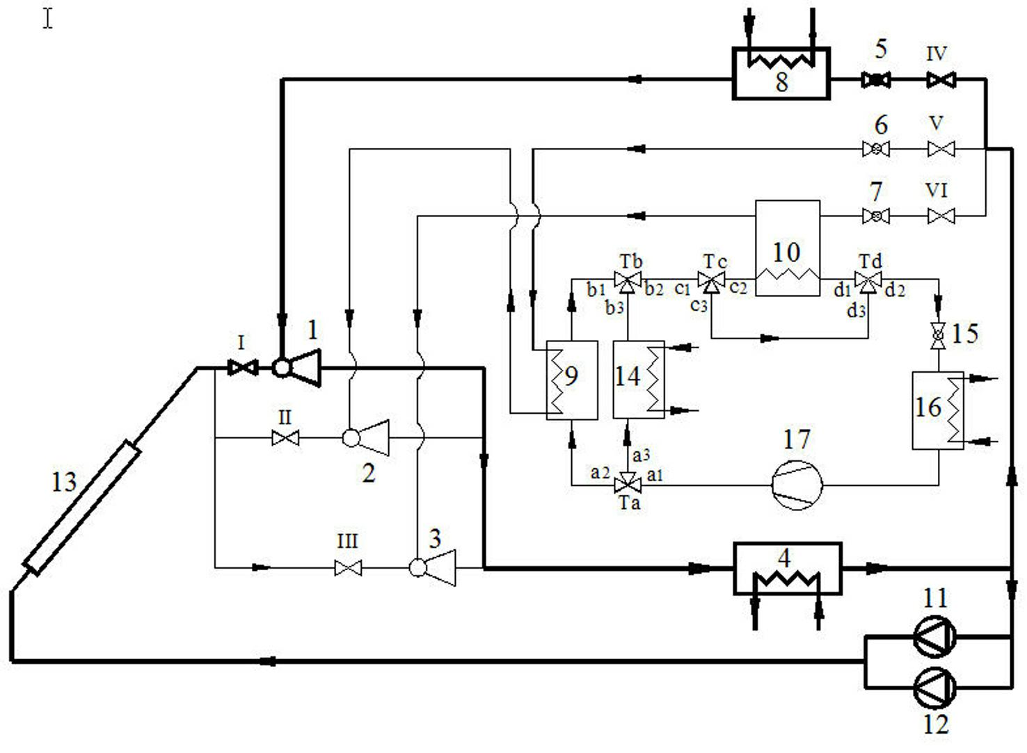 Solar jet-variable compression hybrid refrigeration system