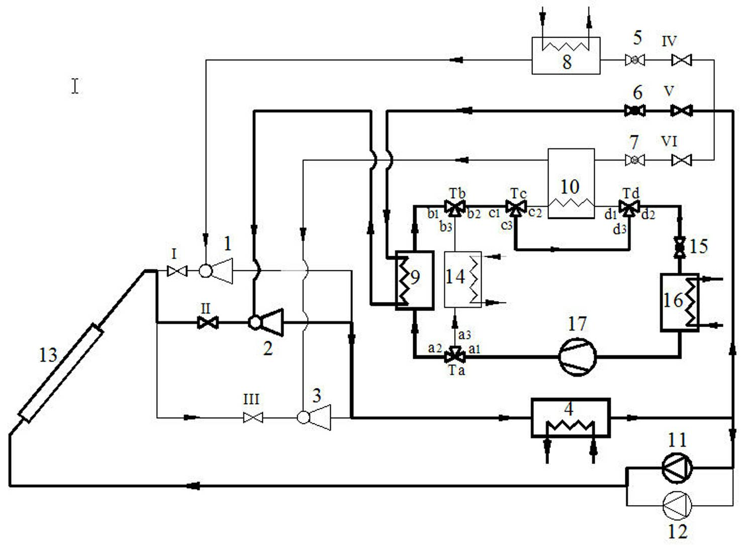 Solar jet-variable compression hybrid refrigeration system