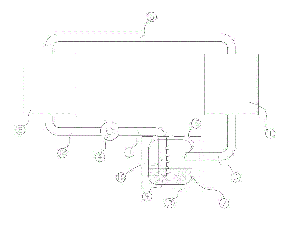 Two-phase flow power heat pipe device