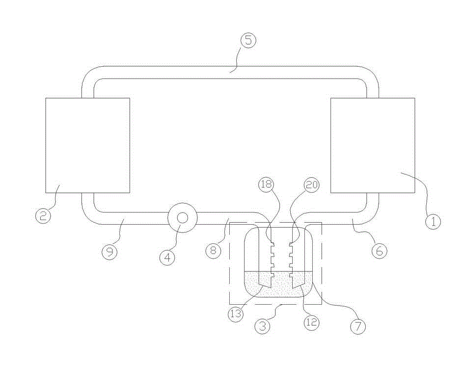 Two-phase flow power heat pipe device