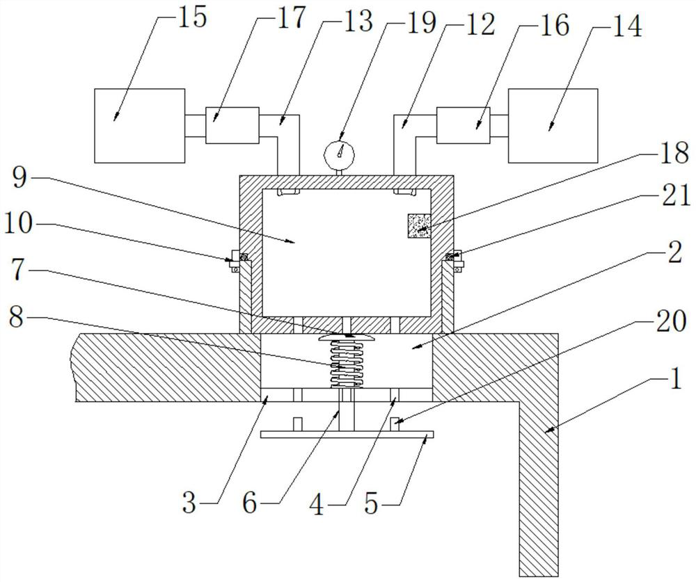 Titanium sponge packaging barrel shielding gas filling device