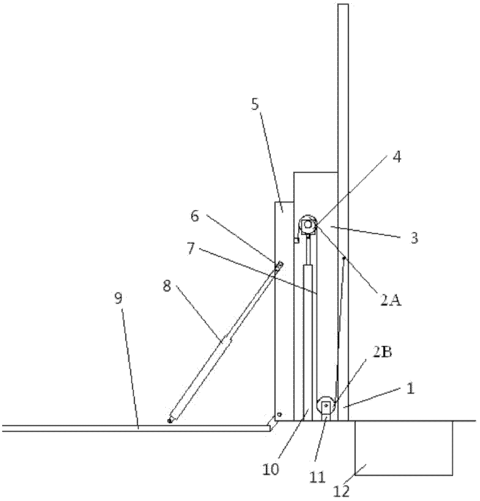 Multi-level lifting type tail plate device of logistic automobile