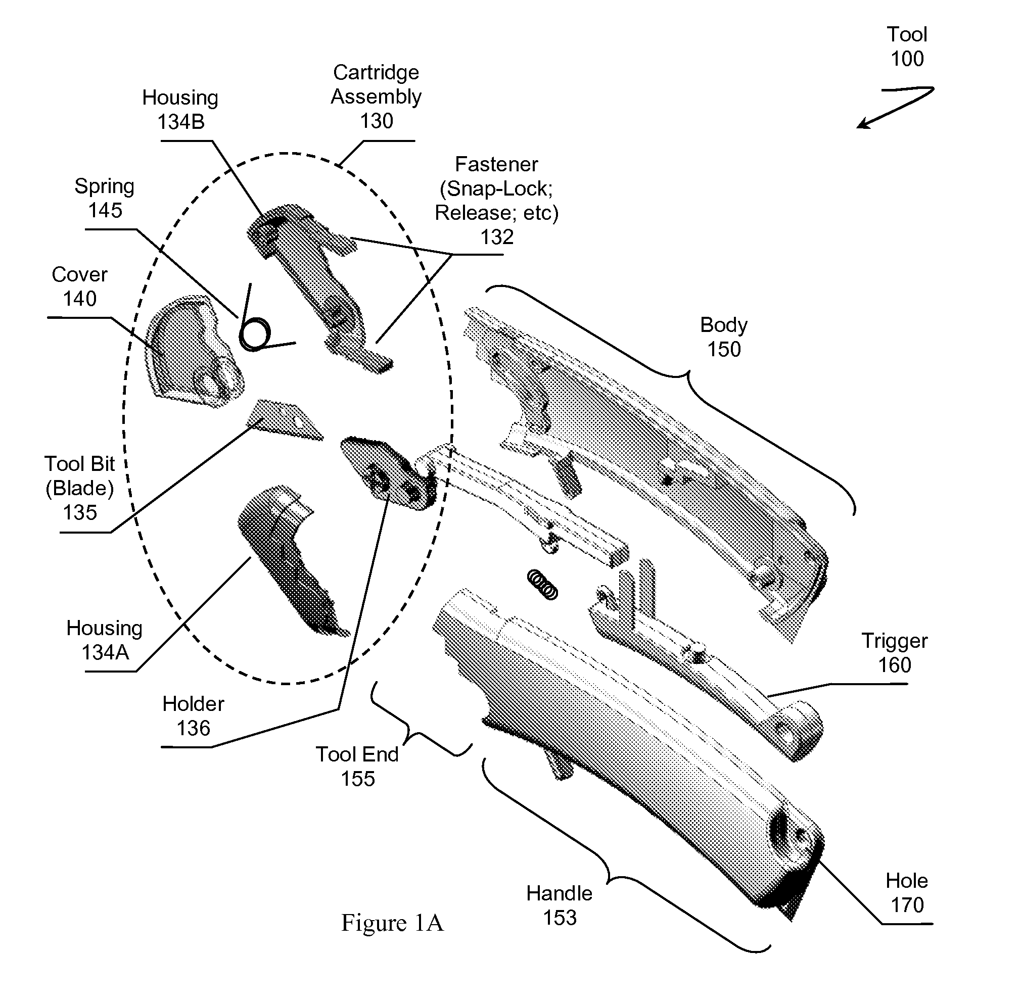 Utility tool having interchangeable tool cartridges