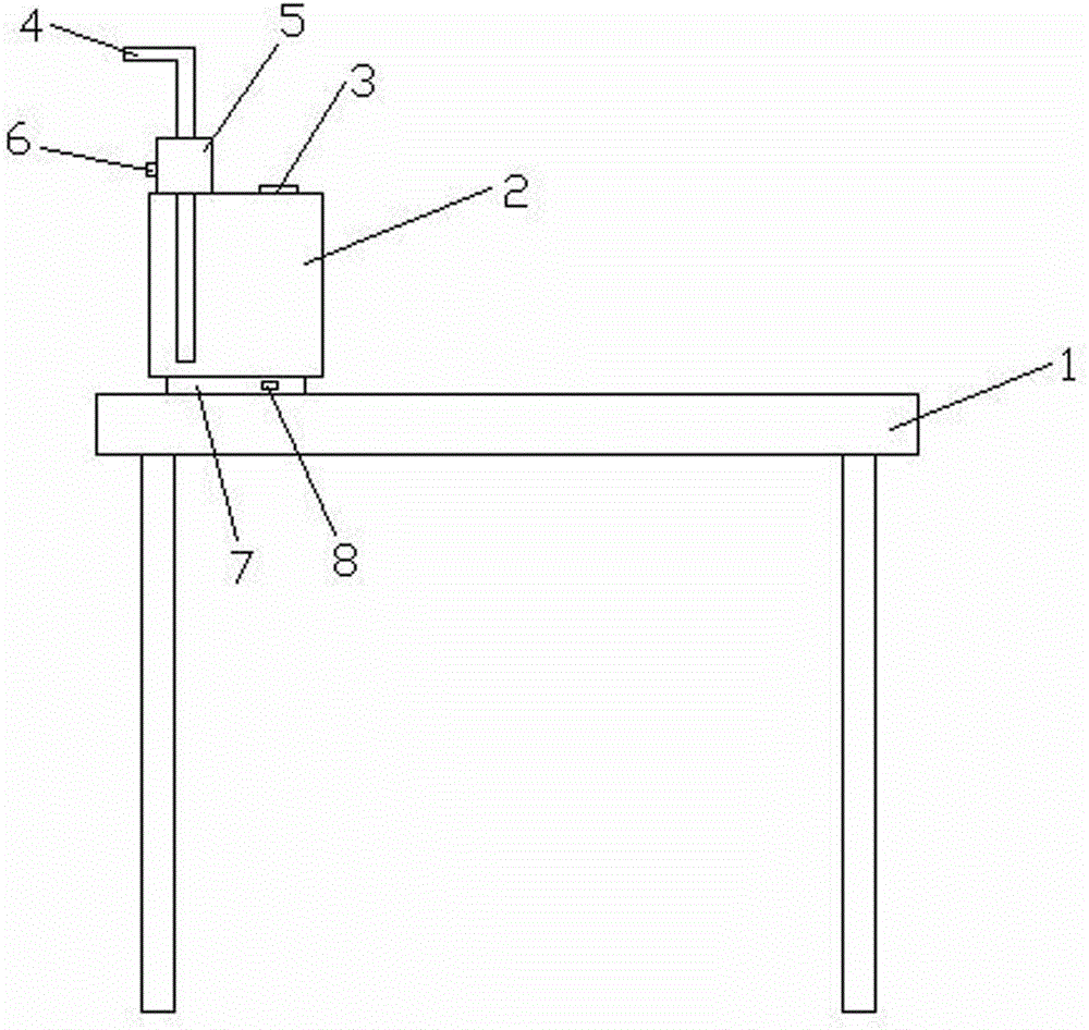 Desk convenient for people to drink water