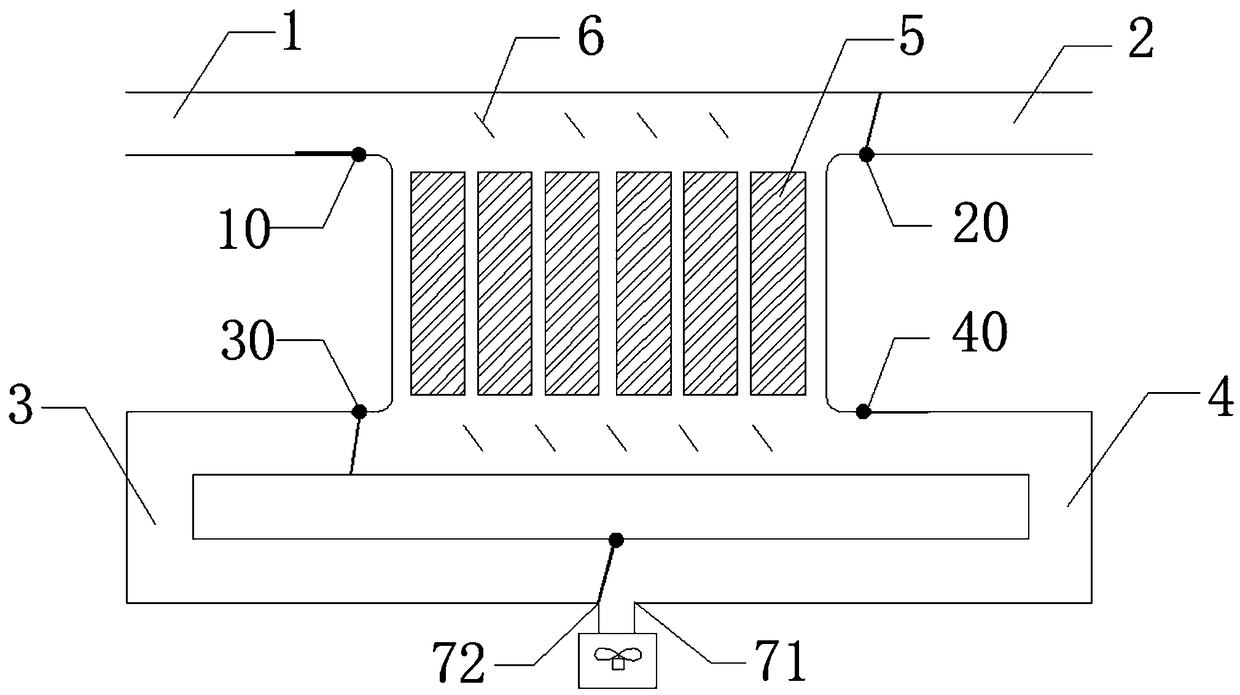 An air-cooling heat dissipation device of a power battery pack and a control method thereof