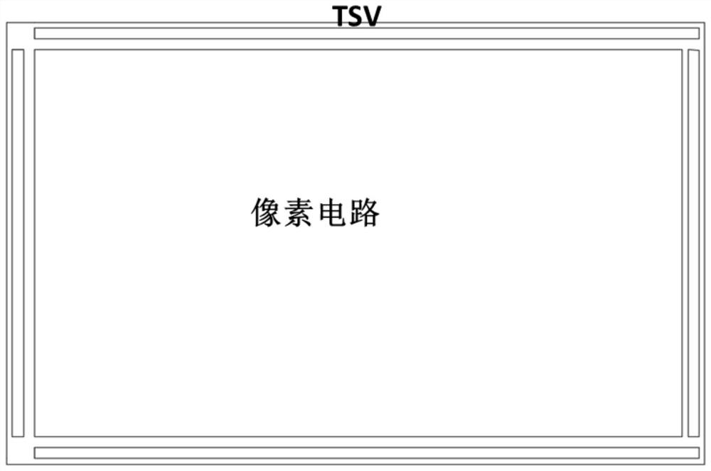 Stack type micro-display driving chip architecture and preparation method thereof