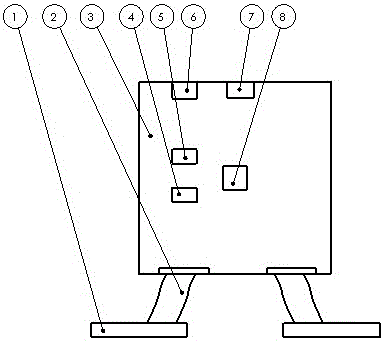 Robot expression system based on double LCD (liquid crystal display) color screens