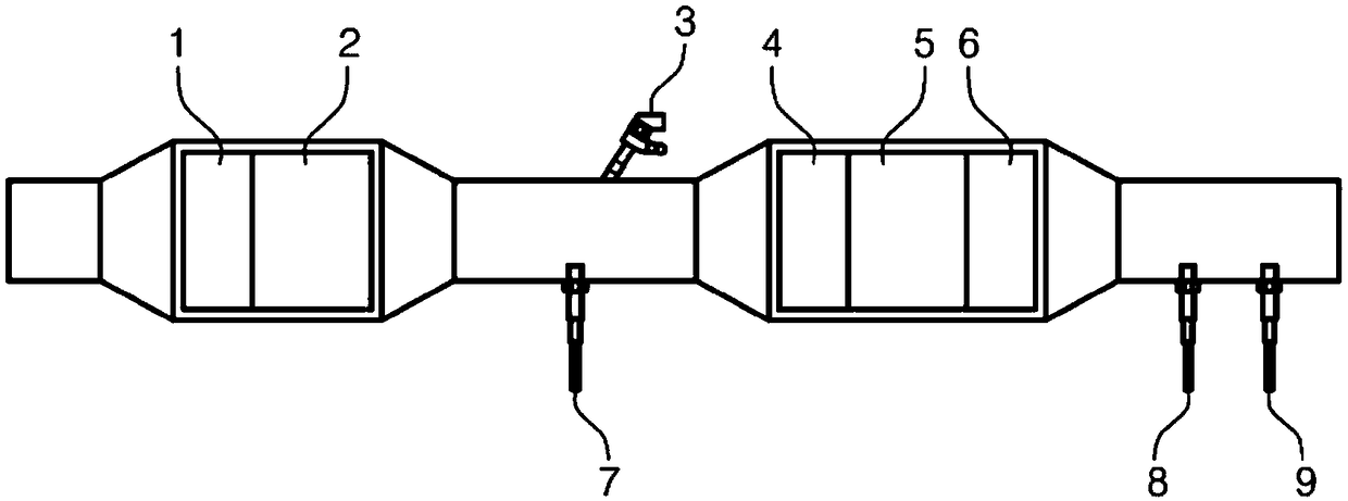 Sensor for measuring concentration of nitrogen oxide and detecting ammonia slip