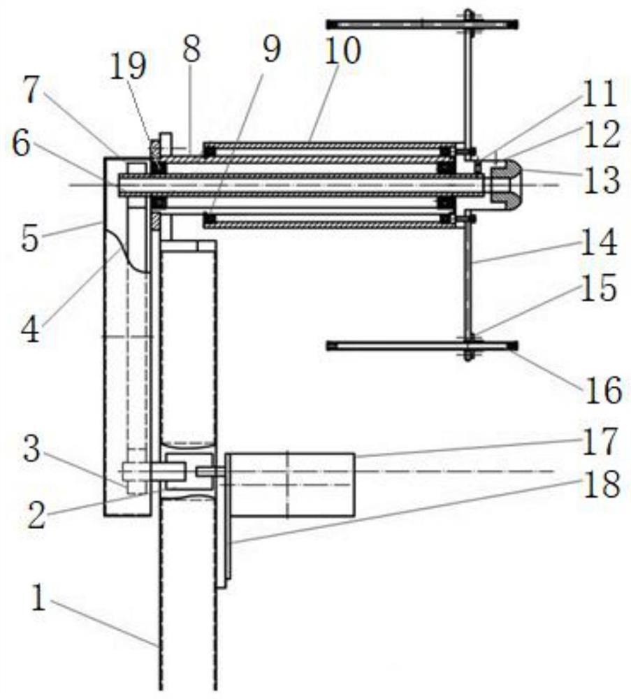 Portable small-tension yarn winding machine for large-core-number high-density micro-cluster optical cable