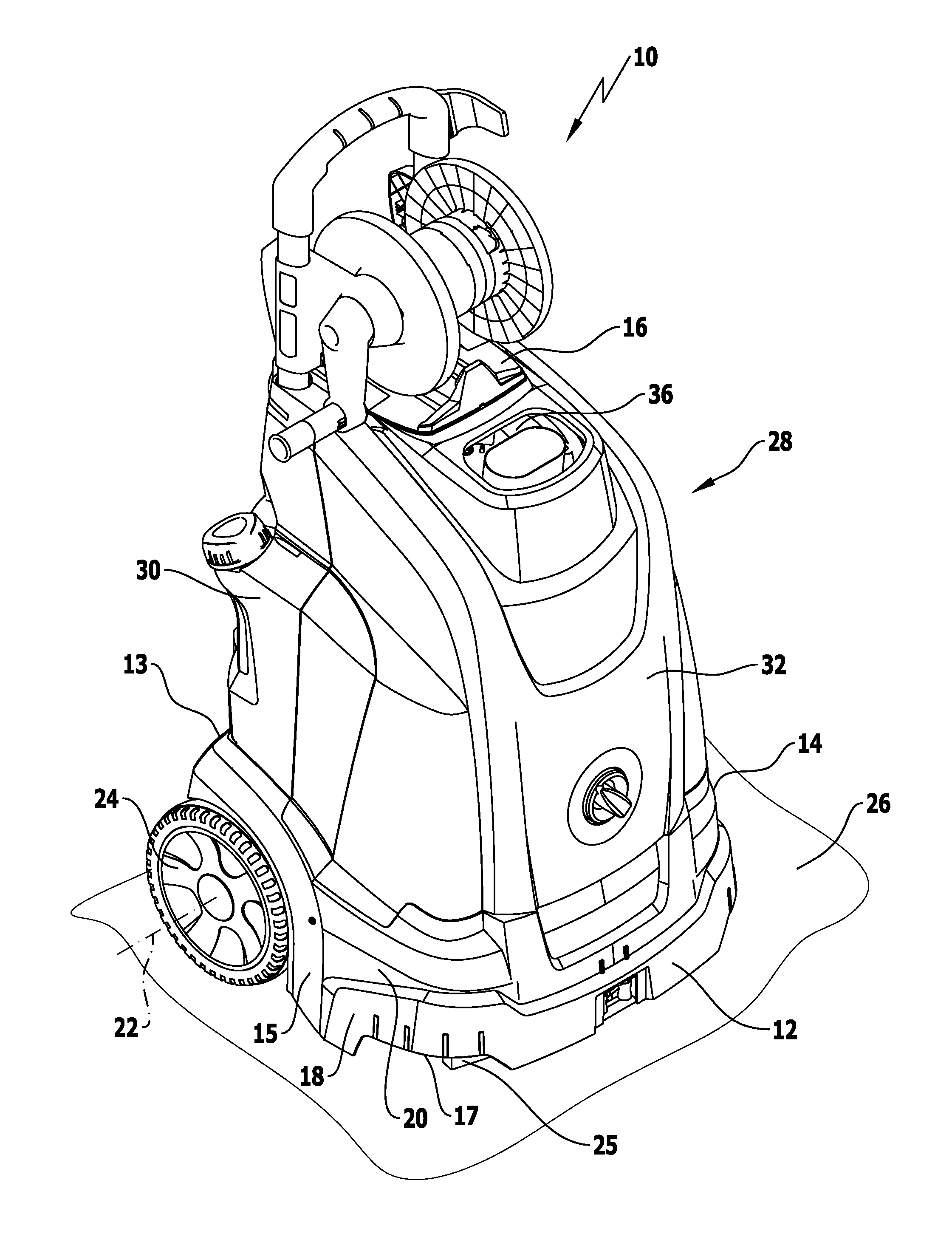 High-pressure cleaning appliance