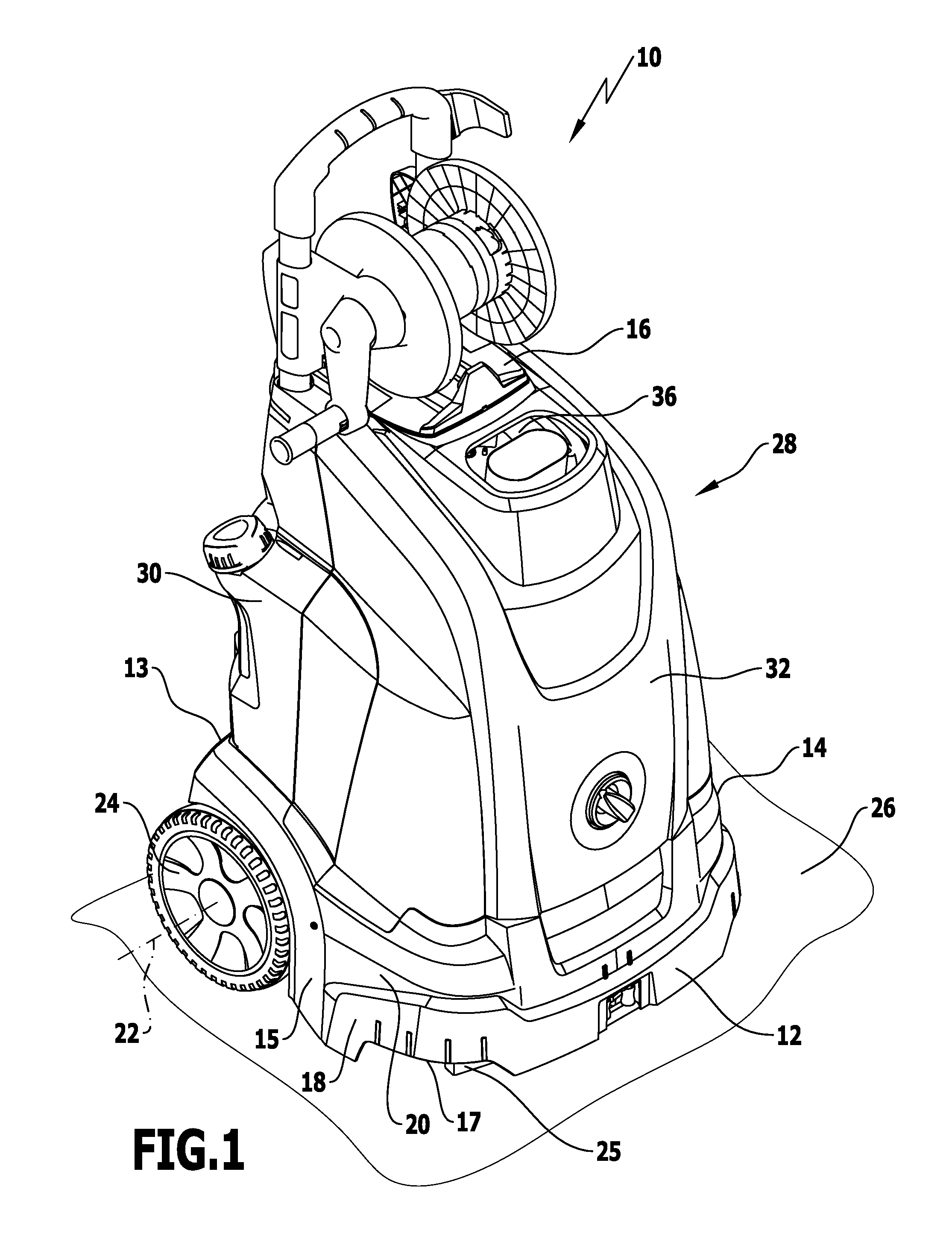 High-pressure cleaning appliance