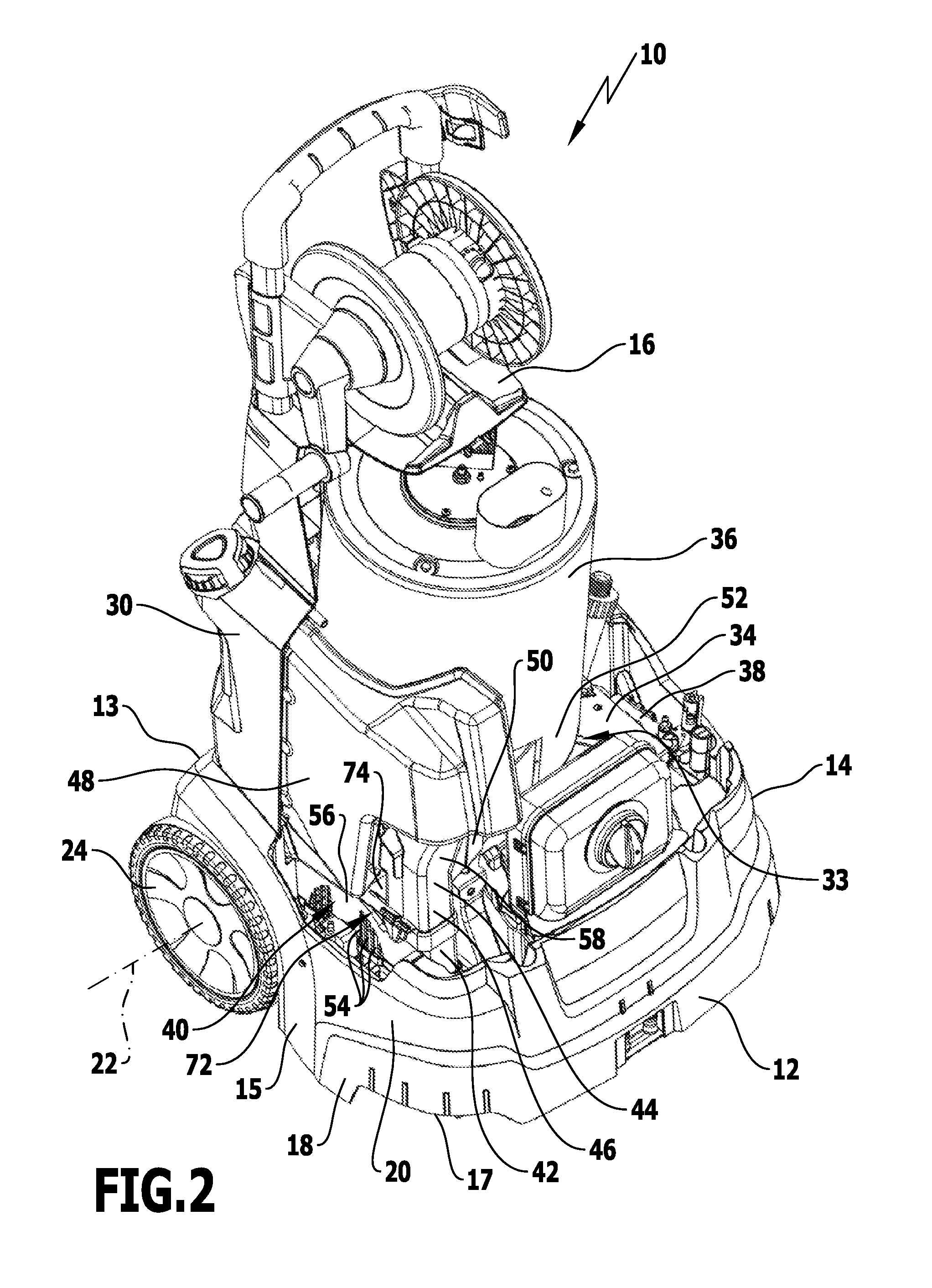 High-pressure cleaning appliance