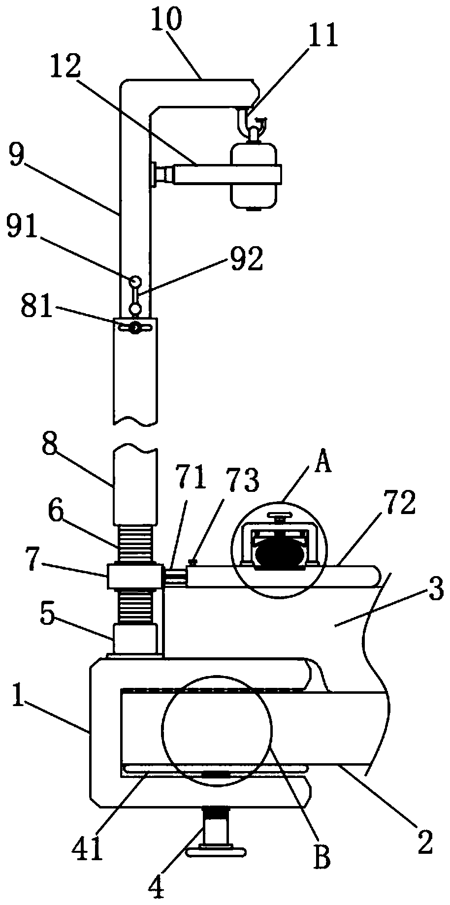 Infusion mechanism cooperating with restricting bed and used in psychiatry department