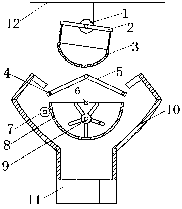 Tea leaf stir-drying device