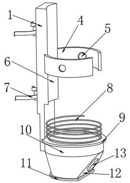 Chicken raising feeding device capable of quantitatively feeding