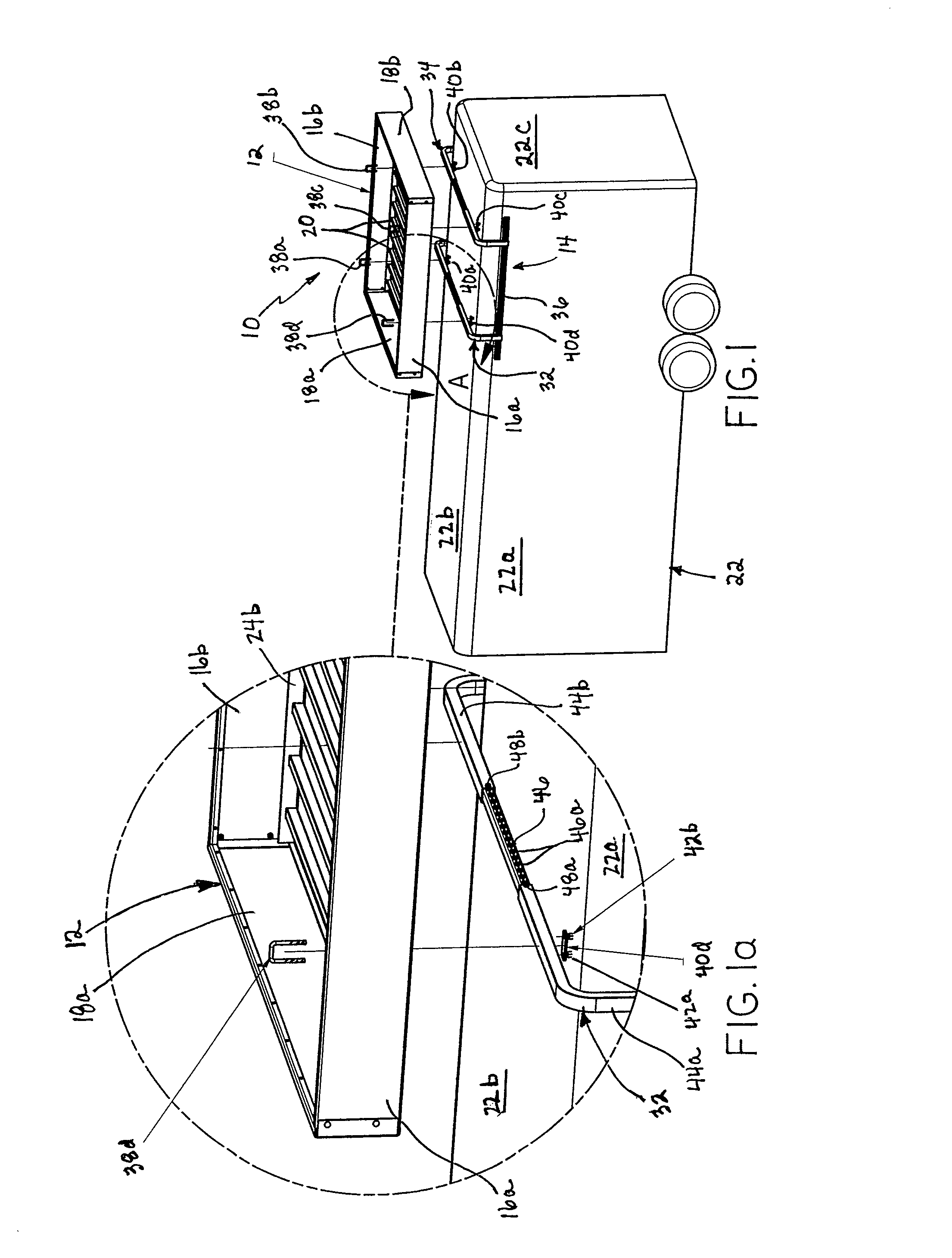 Storage rack assembly for vehicle