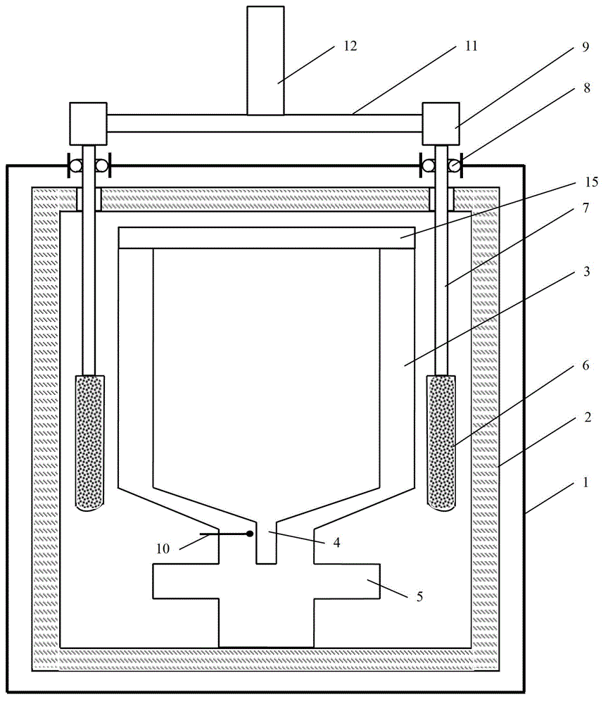 Device and method for directionally growing fluoride single crystal via lifting small-gradient thermal field