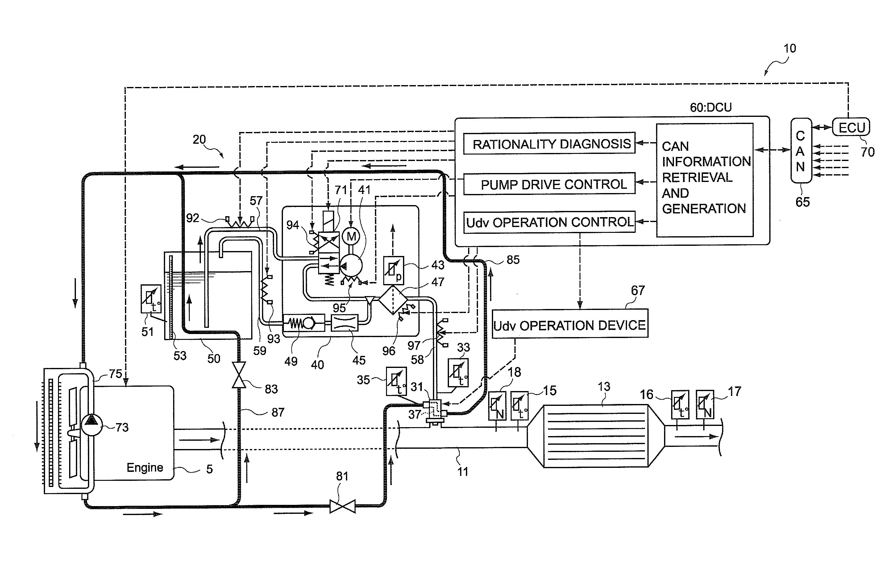 Temperature sensor plausibility diagnosis unit and plausibility diagnosis method and internal combustion engine exhaust purification apparatus