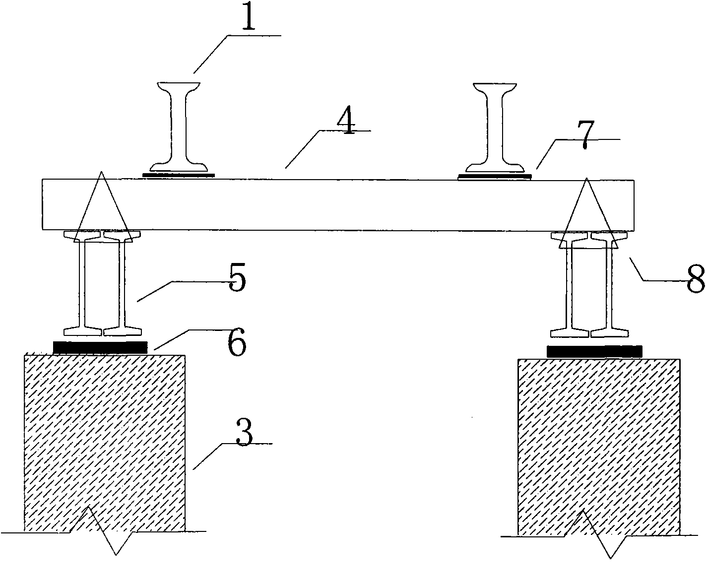 Railway reinforced construction method