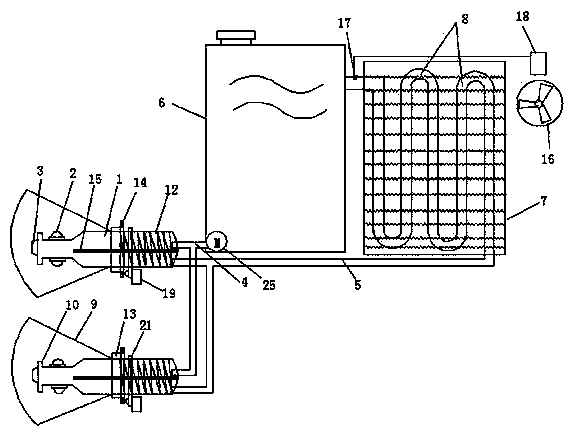 High-power intelligent LED lamp rapid in heat dissipation