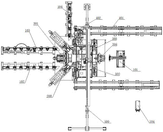 Automatic machining device of anti-theft door frame and control system thereof