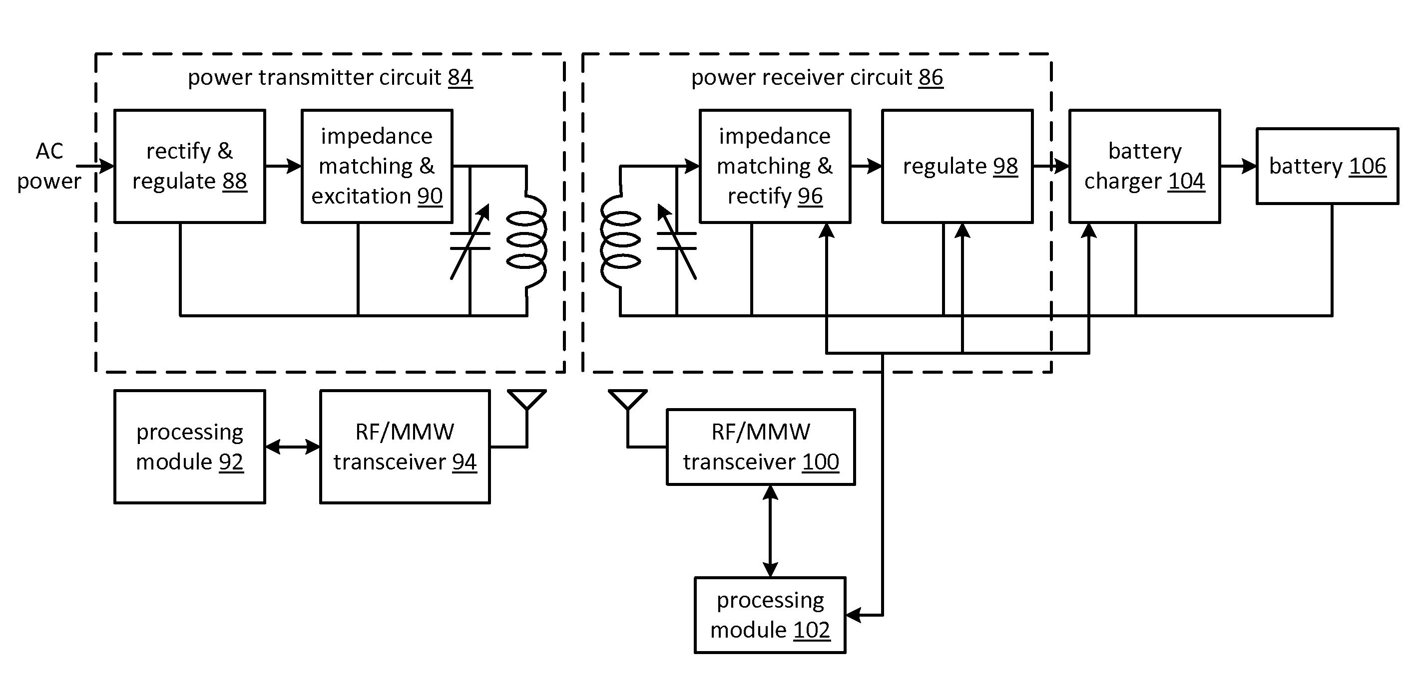 Device with integrated wireless power receiver