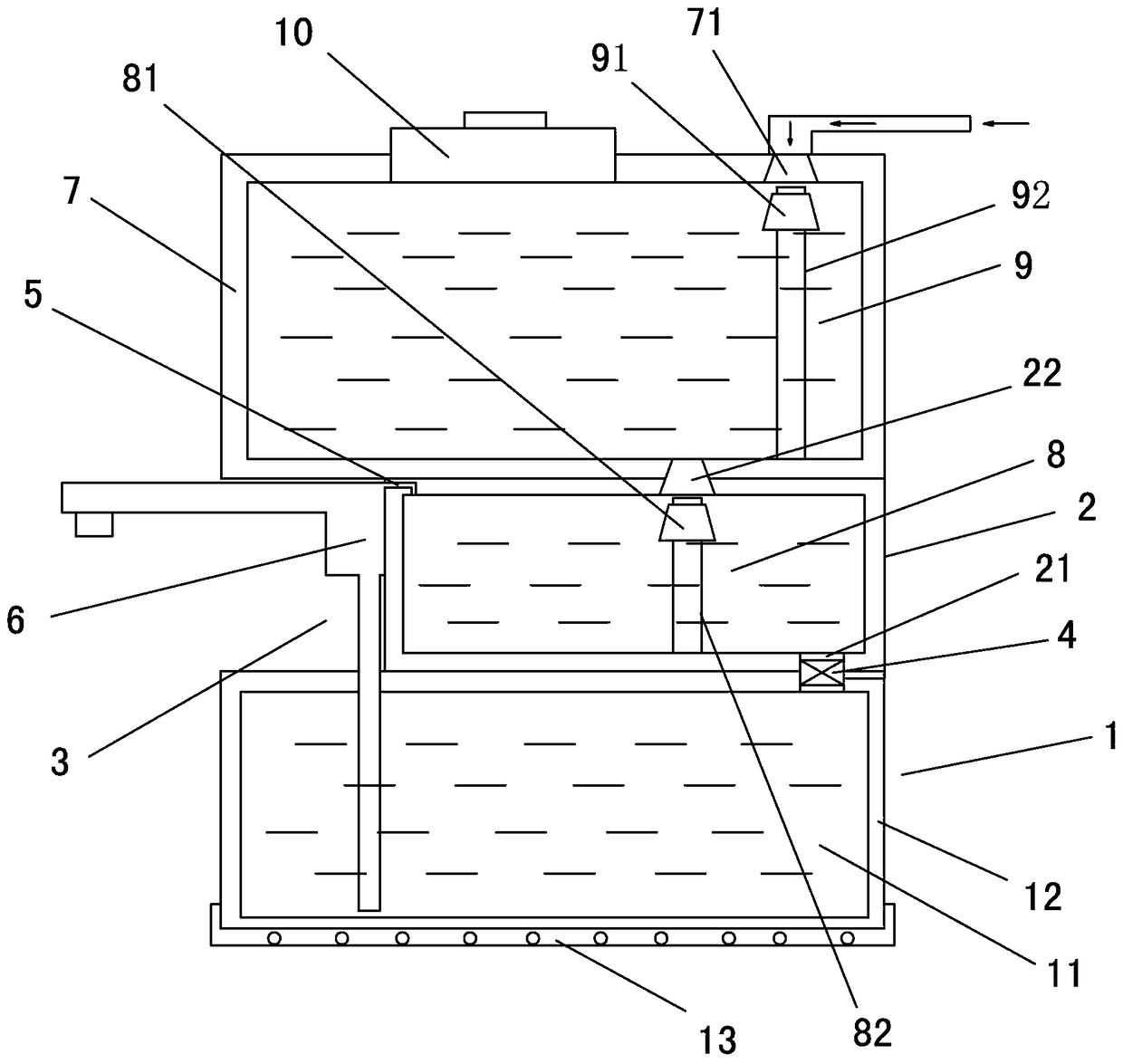 Multi-layer water heating device