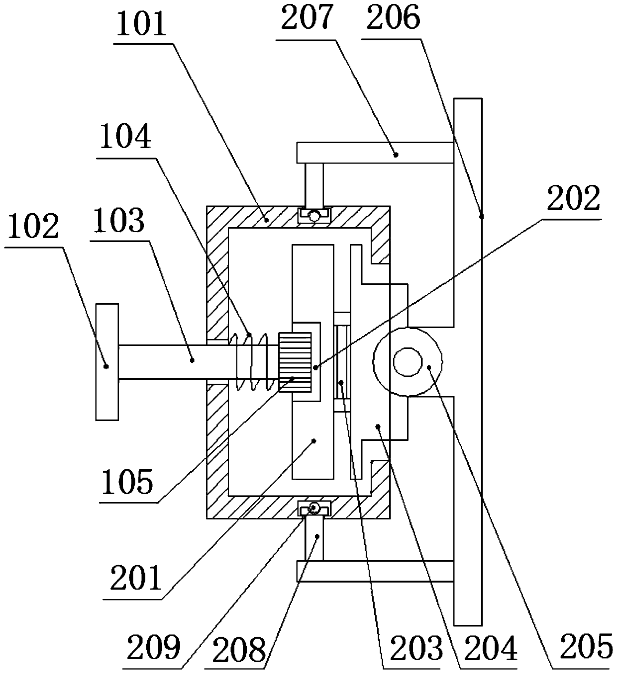 Rotating mechanism mounted on electronic equipment