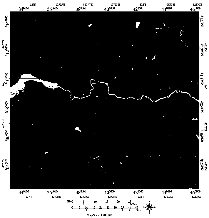 Regional water body drawing method based on Landsat OLI remote sensing image