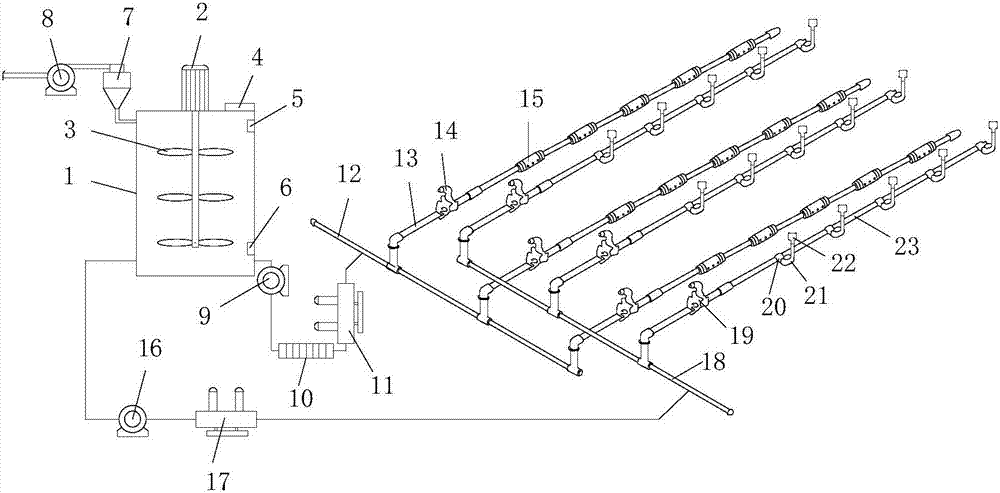 Drip irrigation micro sprinkler for irrigating fertilizing and applying pesticide