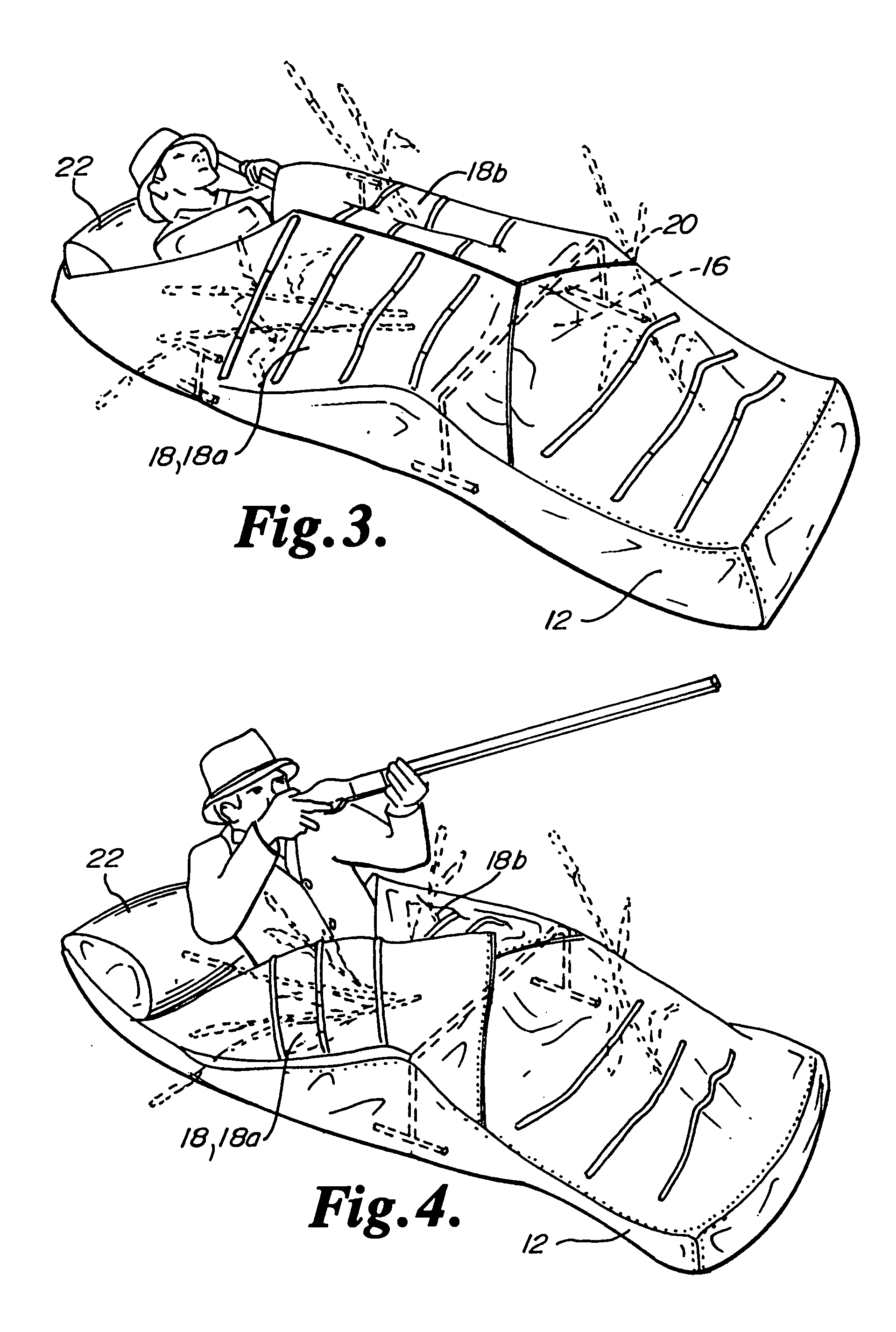 Lay-down style hunting blind