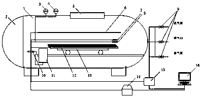 Calibration device and method of rotor blade embedded micro pressure sensors