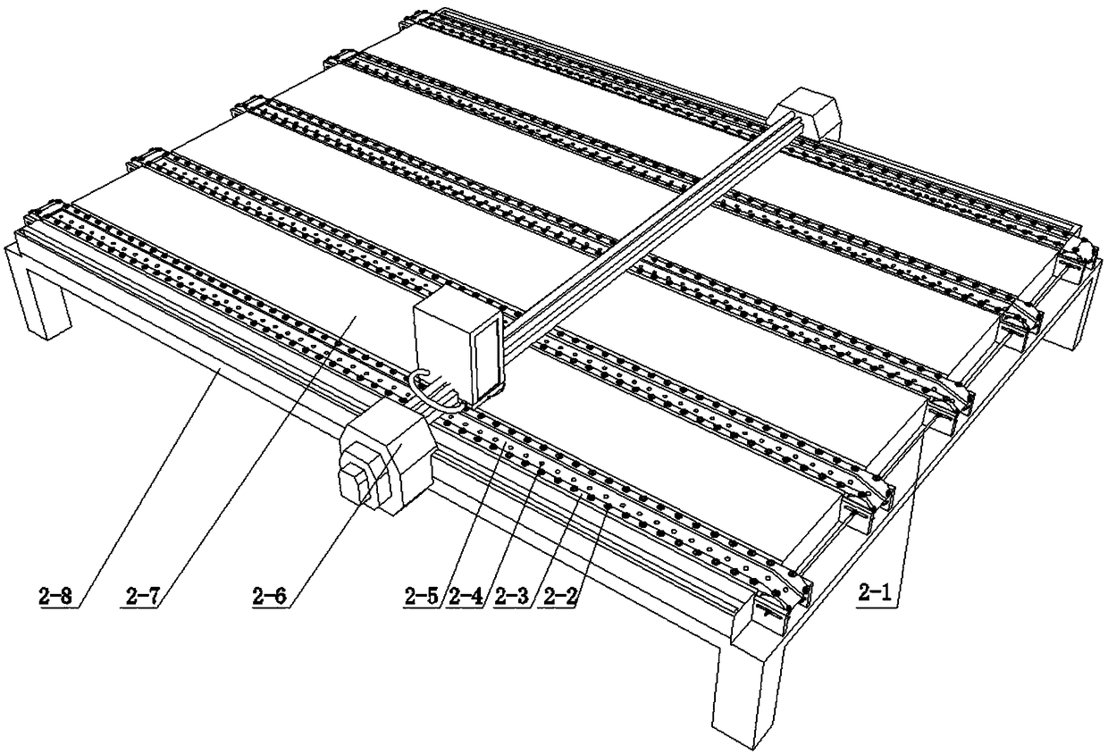 Full-automatic glass slitting and edge-grinding assembly line