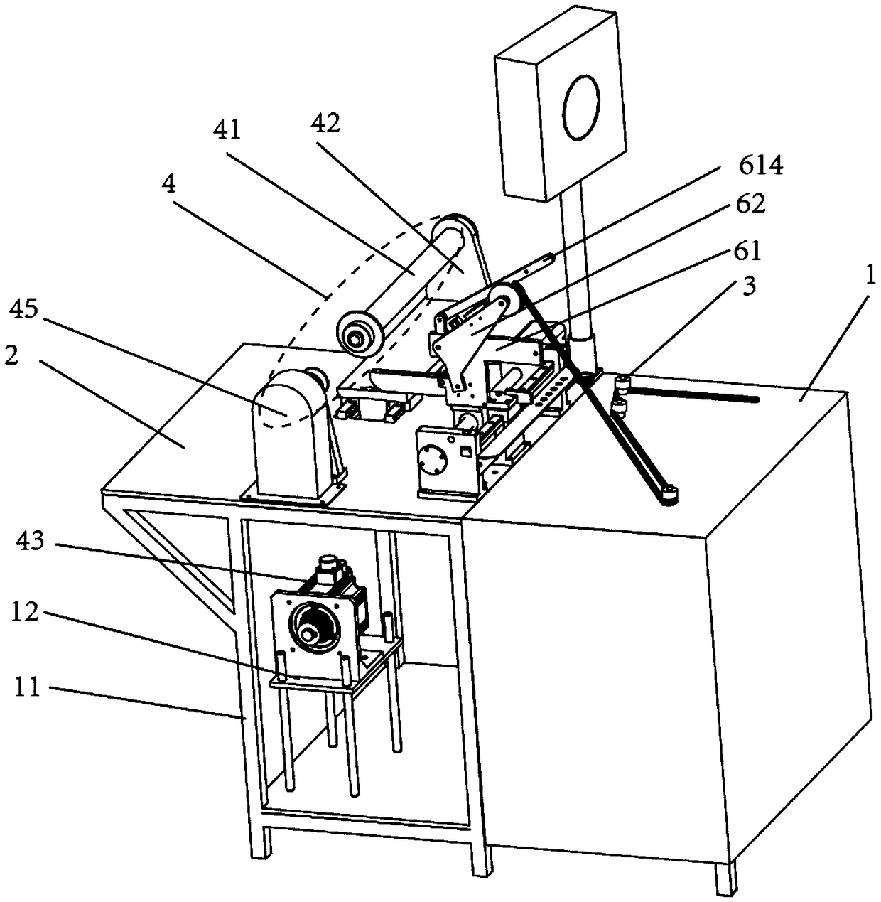 Car chain winding, rolling-up and packaging device