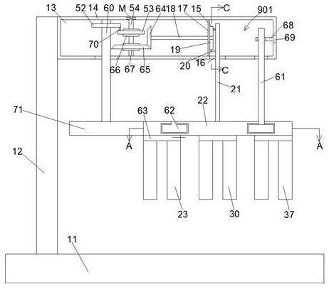 Automatic leg lifting rehabilitation device for promoting blood circulation and removing acid after patella fracture treatment