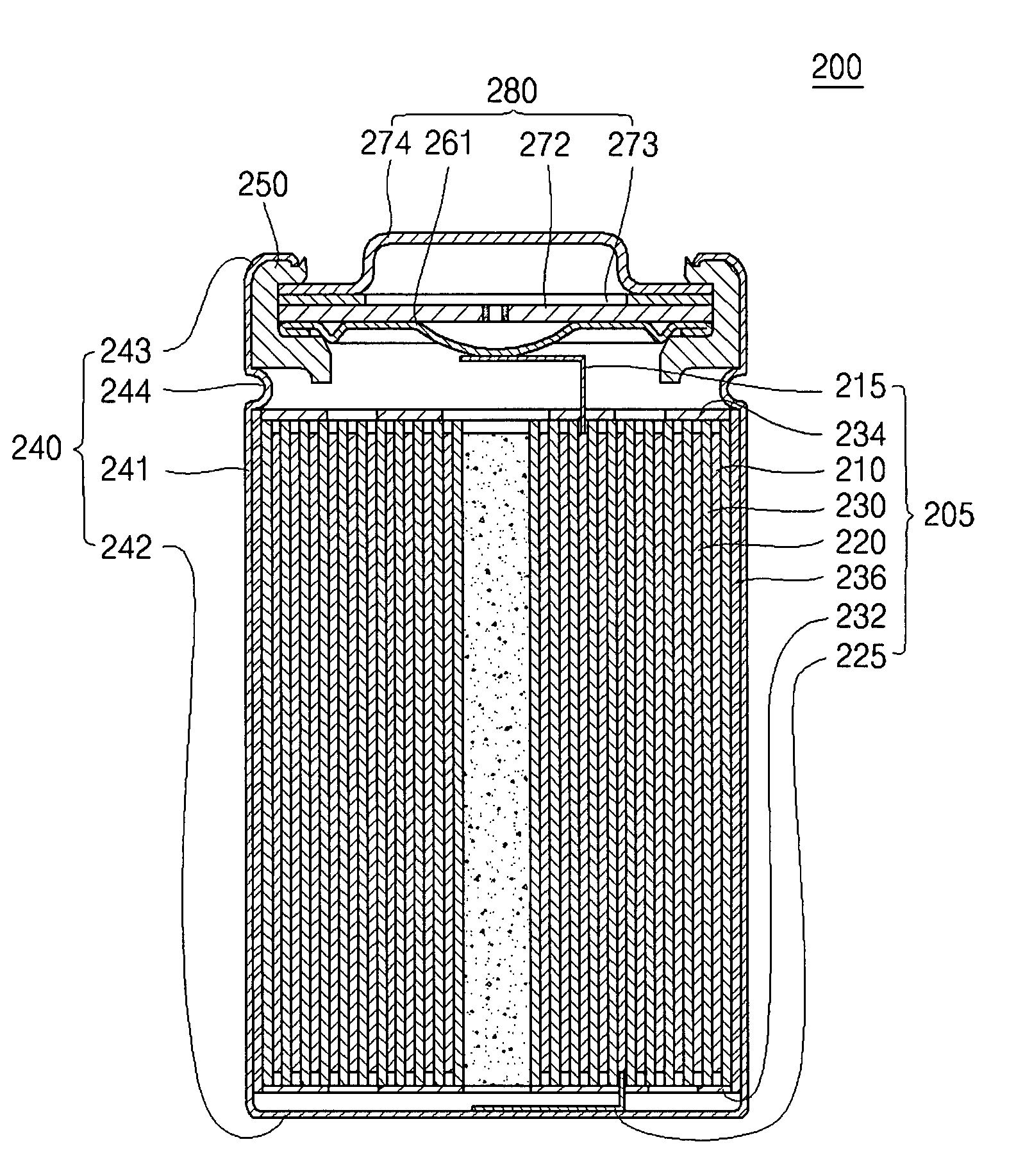 Rechargeable battery using an electrode assembly having at least one insulating plate