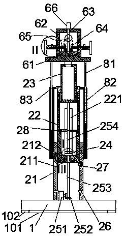 Improved lifting type intelligent traffic flow guide device