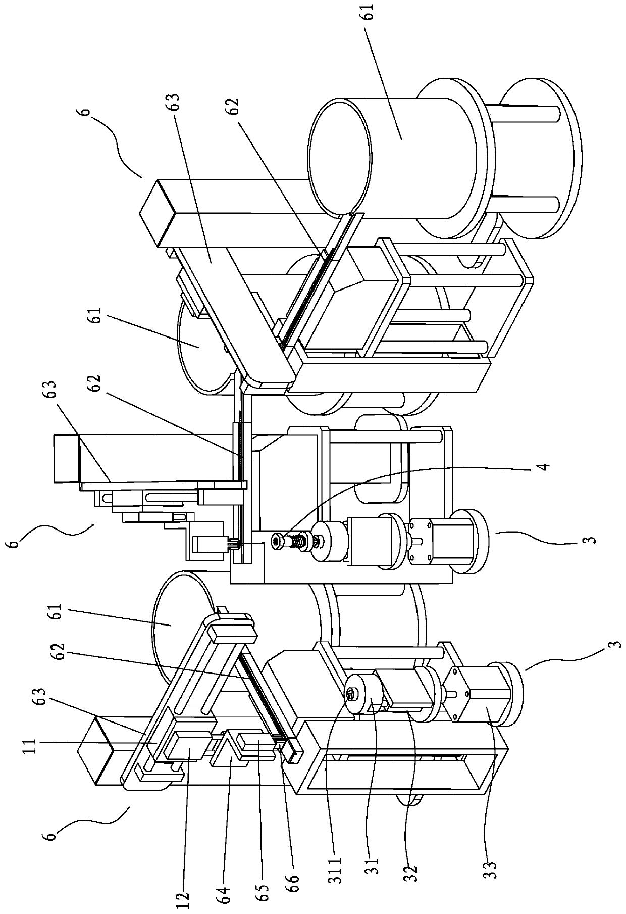 Commutator assembling machine and commutator assembling method thereof