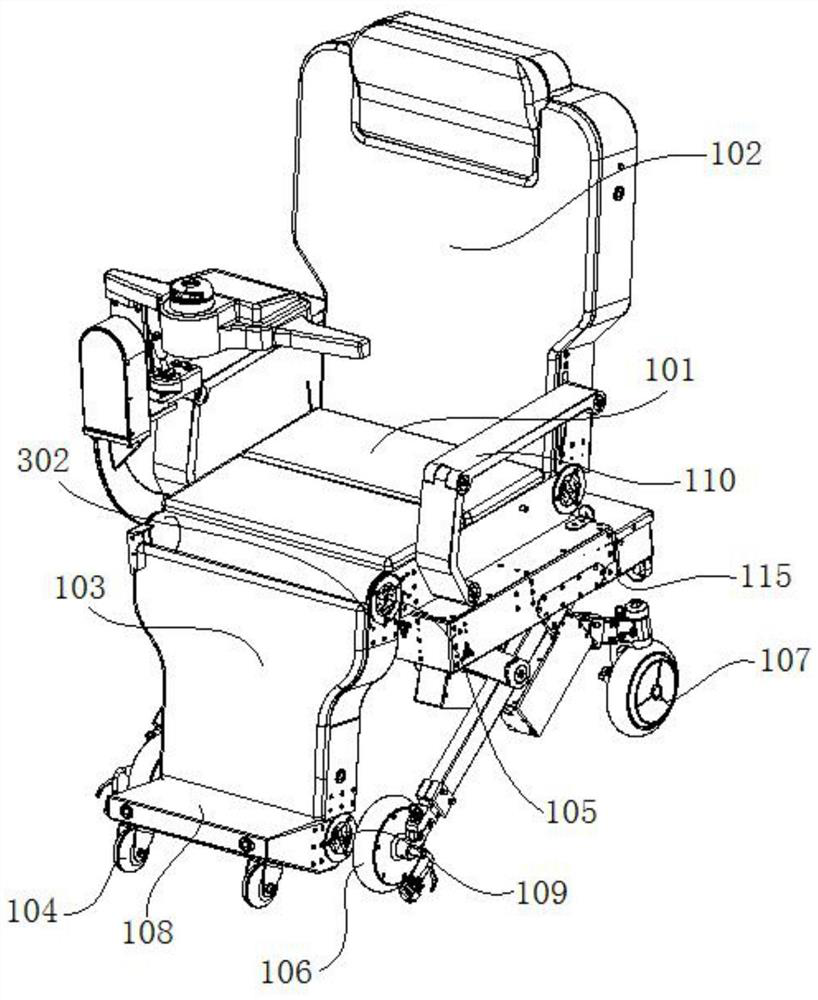 Automatic getting-on and getting-off device and getting-on and getting-off control method thereof