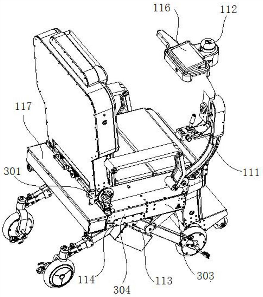 Automatic getting-on and getting-off device and getting-on and getting-off control method thereof