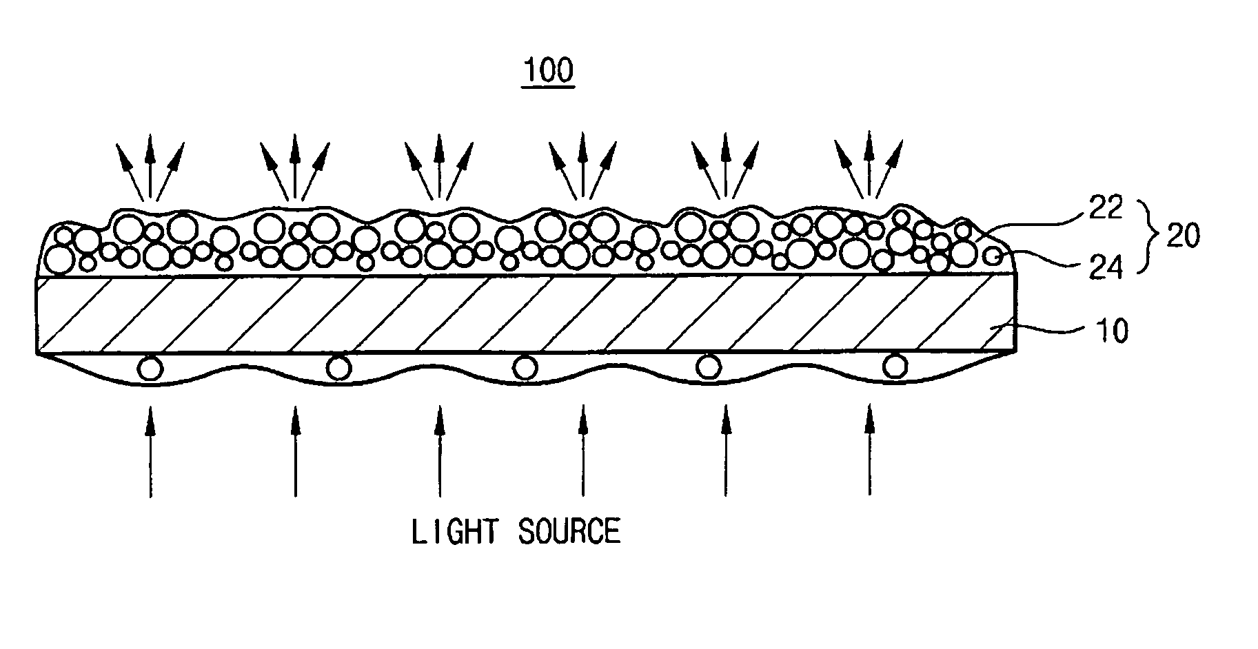 Light diffusion member, back light assembly including the same and display device including the same