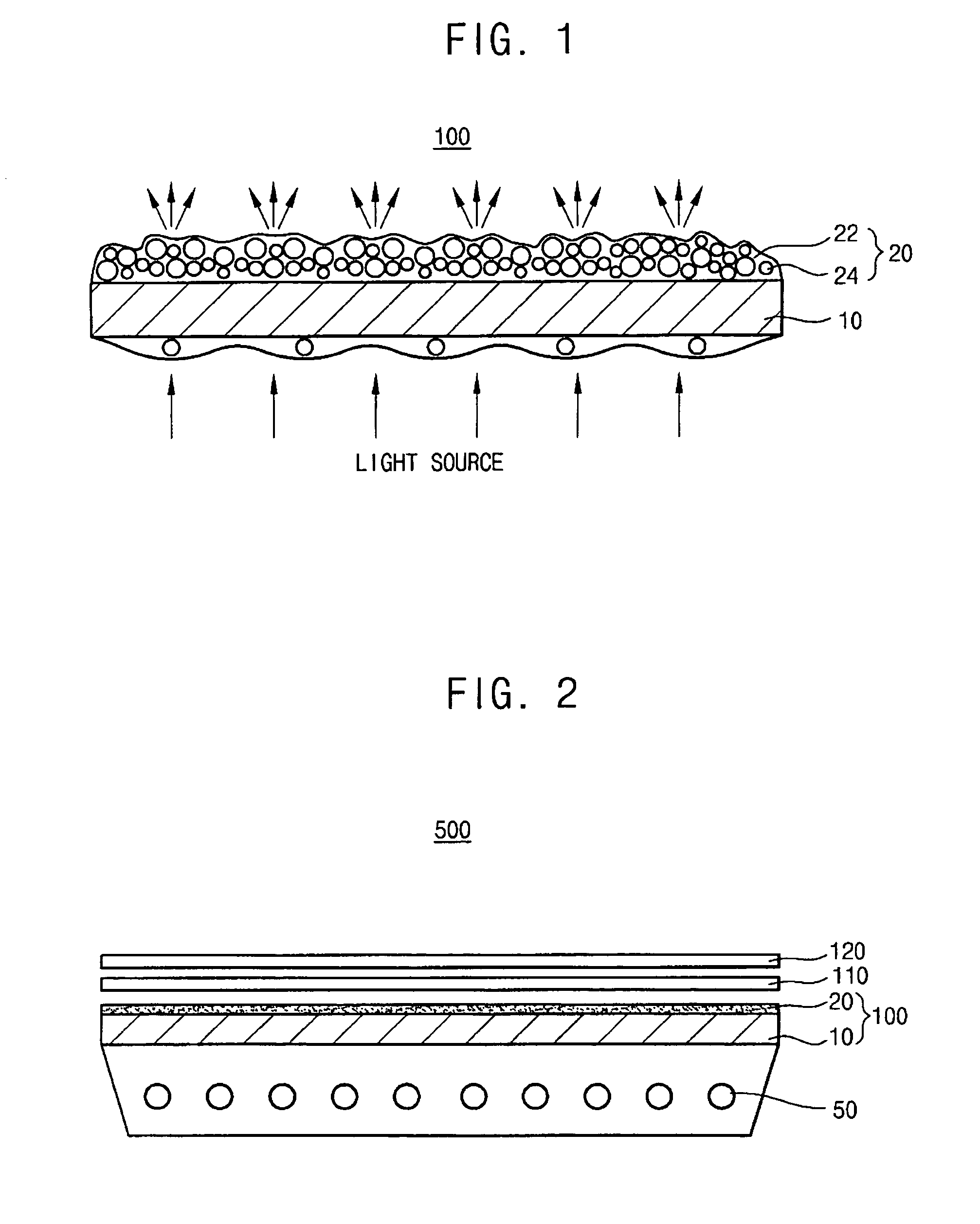 Light diffusion member, back light assembly including the same and display device including the same