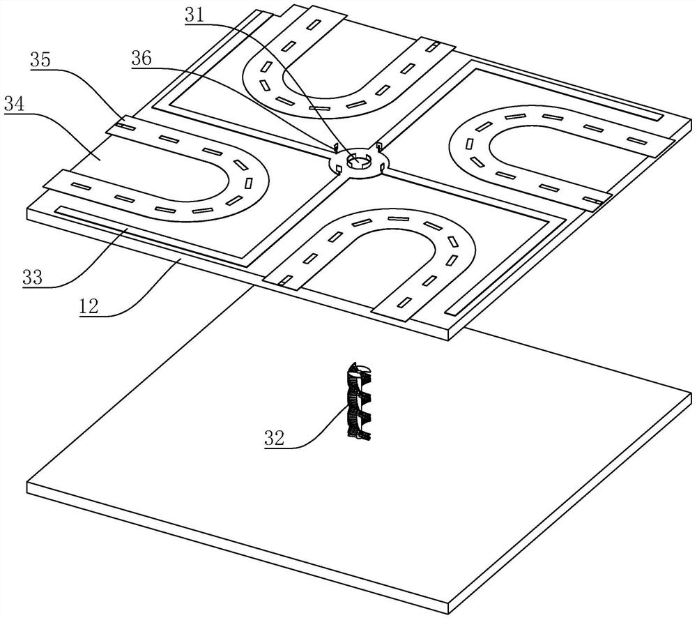 A multi-functional parking building for transfer between public transport and non-public transport