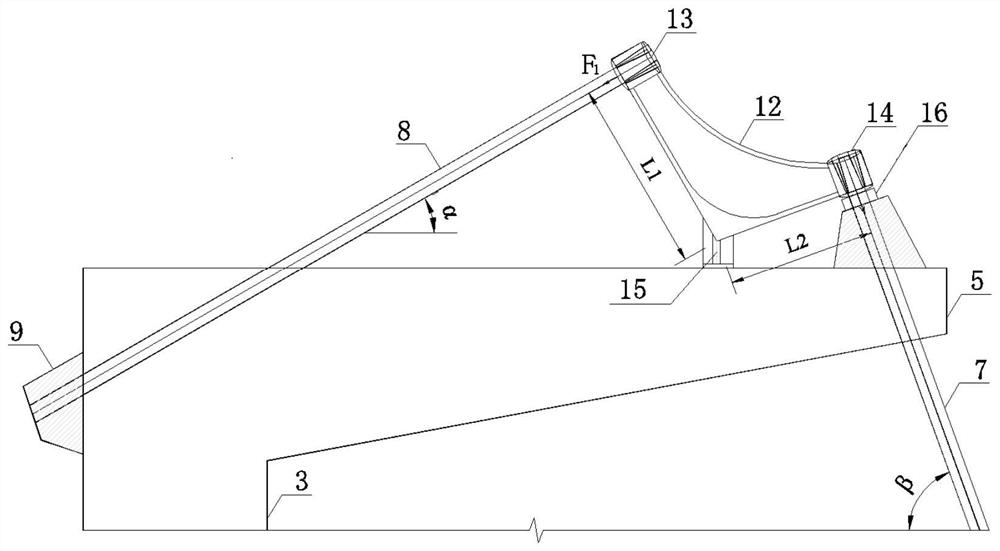 Vertical-to-transverse bidirectional constraint anchoring pile supporting structure and construction method thereof