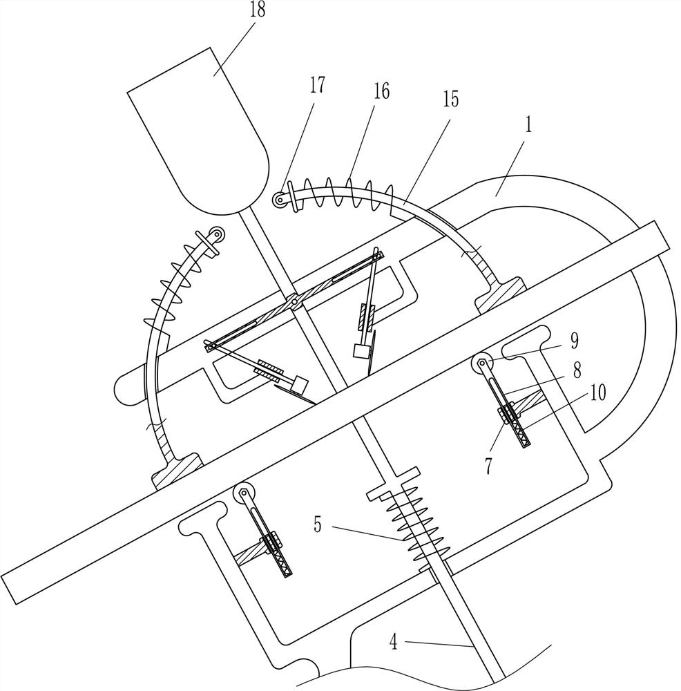 An aluminum formwork milling groove fixing device